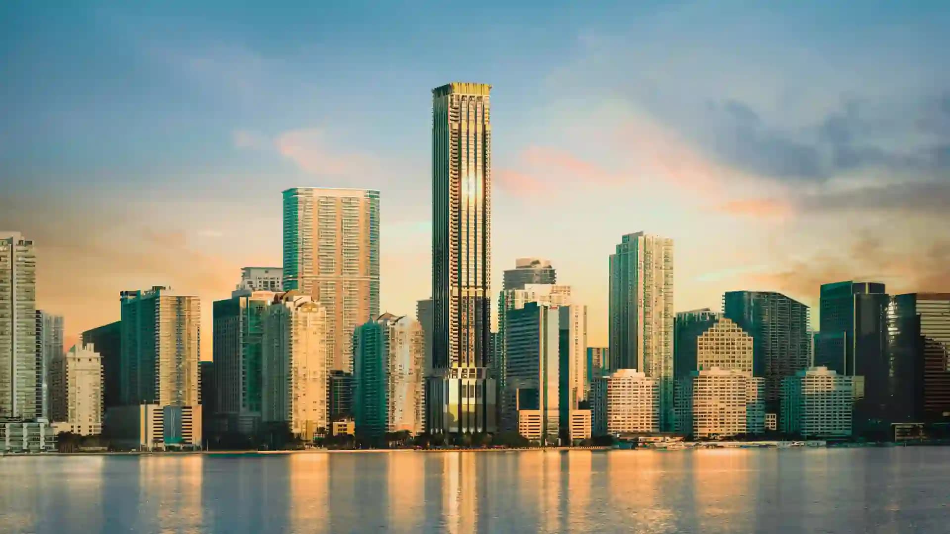 Exterior view of 888 Brickell Dolce Gabbana, a luxury development in Brickell, Miami