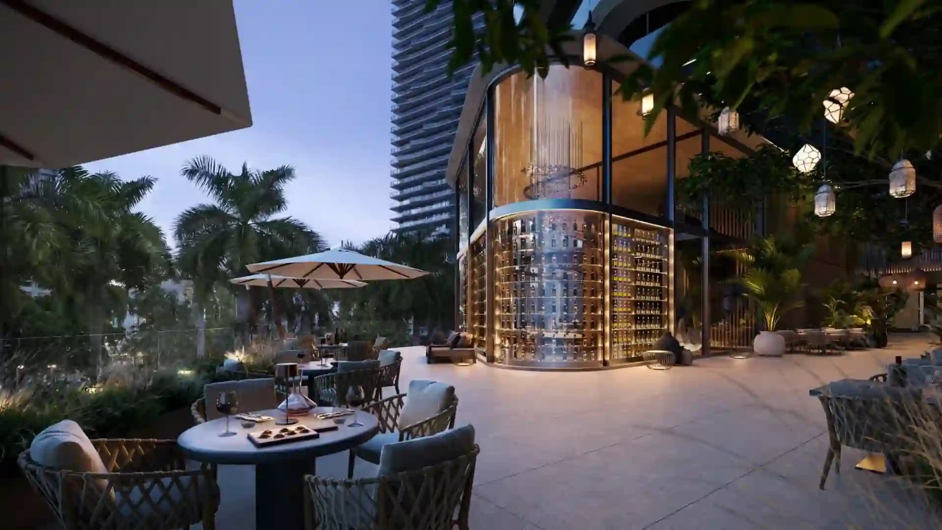 Exterior view of ORA by Casa Tua, a luxury development in Miami, FL