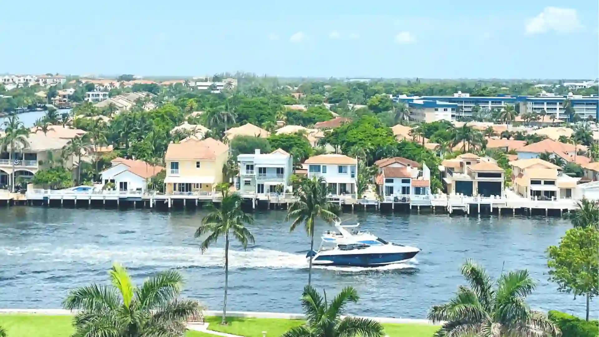 Scenic view of the Highland Beach neighborhood