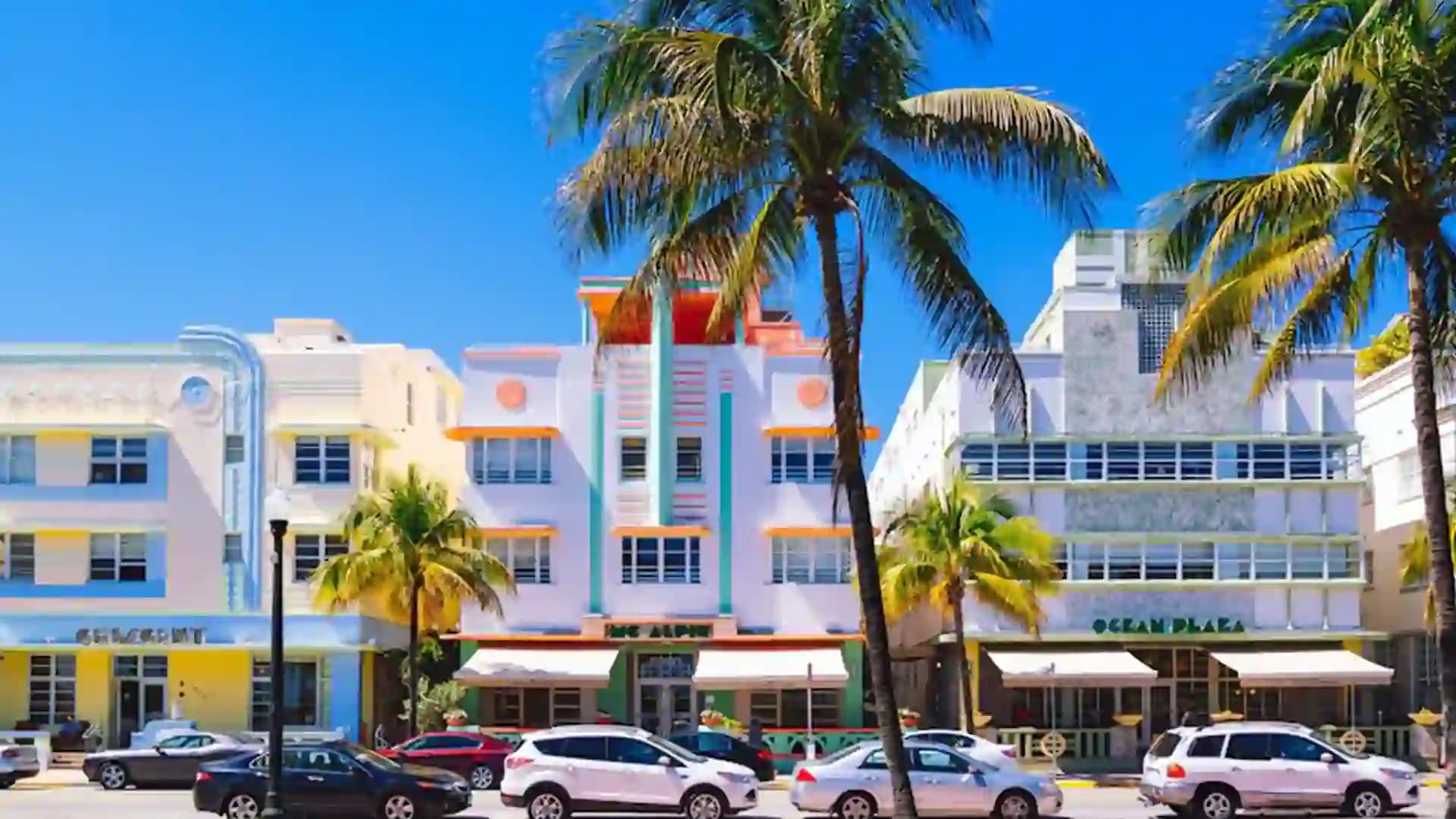 Scenic view of the Miami Beach neighborhood